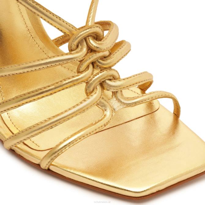 bei Schutz Octavia-Sandale aus Metallic-Leder Gold D60T252