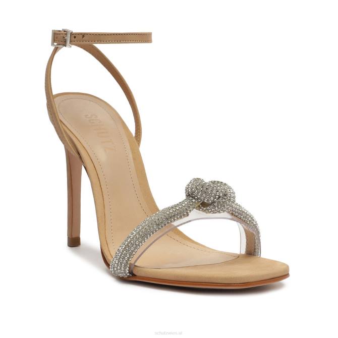 bei Schutz Peaky-Sandale aus Nubukleder und Vinyl hell beige D60T305