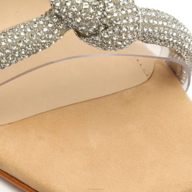 bei Schutz Peaky-Sandale aus Nubukleder und Vinyl hell beige D60T305