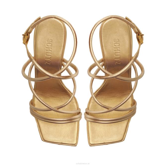 bei Schutz Phoeby Metallic-Ledersandale Gold D60T218