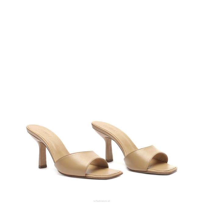 bei Schutz Posseni-Ledersandale Honigbeige D60T321