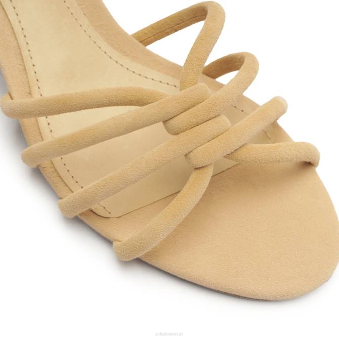 bei Schutz Rachel Blockledersandale hell beige D60T14