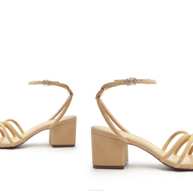 bei Schutz Rachel Blockledersandale hell beige D60T14