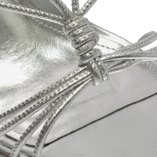 bei Schutz Sandale „Azealia“ aus Metallic-Leder Silber D60T297