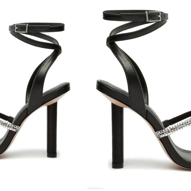 bei Schutz Sandale „Earla“ aus Nappaleder Schwarz D60T407