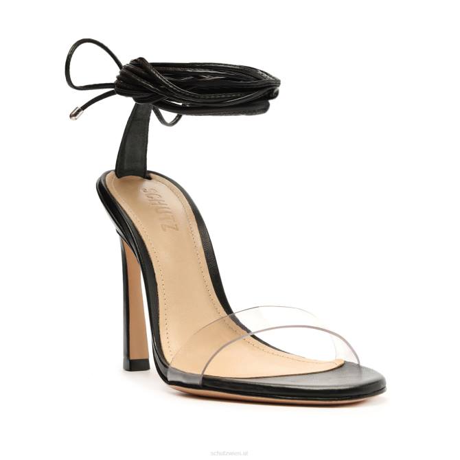 bei Schutz Sandale „Jessie“ aus Vinyl und Nappaleder Schwarz D60T375