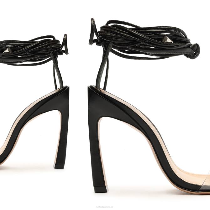 bei Schutz Sandale „Jessie“ aus Vinyl und Nappaleder Schwarz D60T375