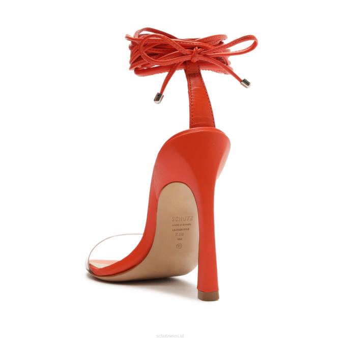 bei Schutz Sandale „Jessie“ aus Vinyl und Nappaleder orange D60T383