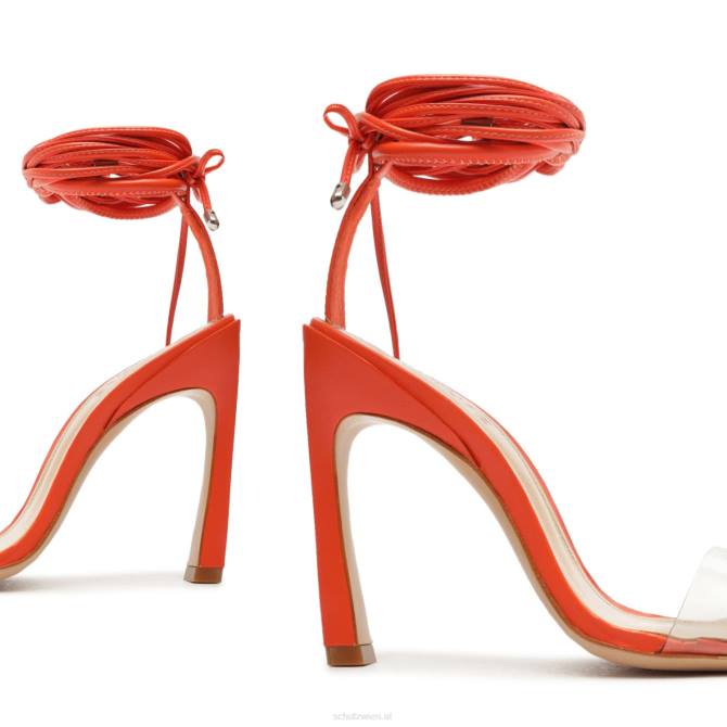 bei Schutz Sandale „Jessie“ aus Vinyl und Nappaleder orange D60T383