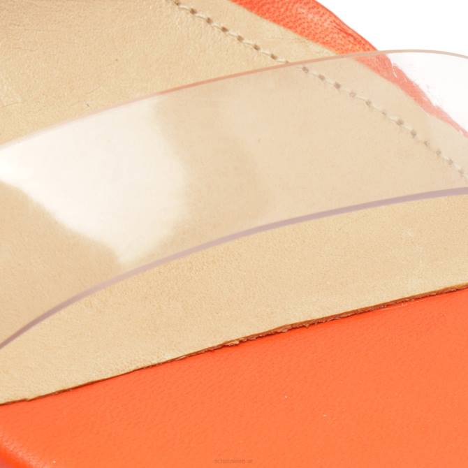 bei Schutz Sandale „Jessie“ aus Vinyl und Nappaleder orange D60T383