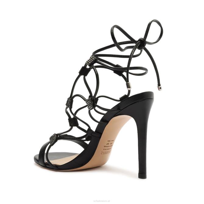 bei Schutz Sandale Kallie aus Nappaleder Schwarz D60T360