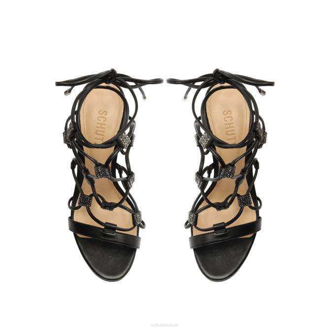 bei Schutz Sandale Kallie aus Nappaleder Schwarz D60T360