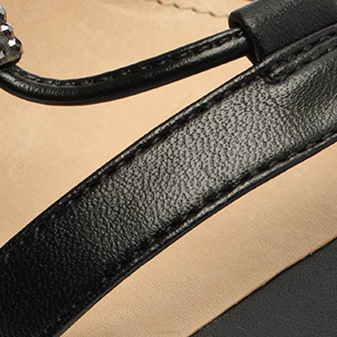 bei Schutz Sandale Kallie aus Nappaleder Schwarz D60T360