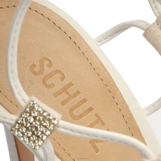 bei Schutz Sandale Kallie aus Nappaleder Weiss D60T361