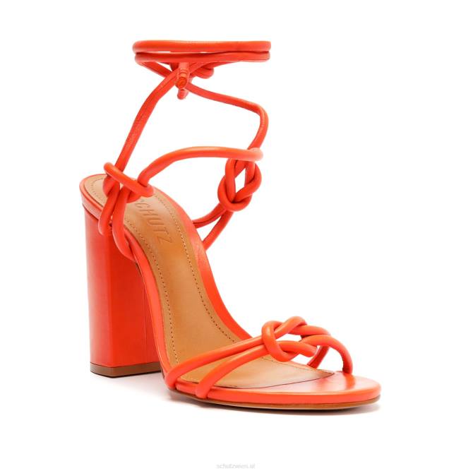 bei Schutz Sandale „Nicky Block“ aus Nappaleder Flammenorange D60T202