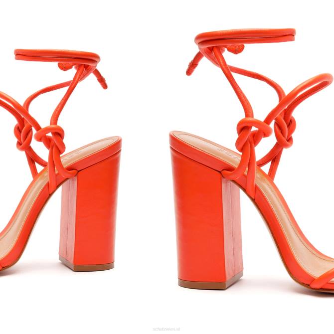 bei Schutz Sandale „Nicky Block“ aus Nappaleder Flammenorange D60T202