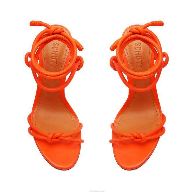 bei Schutz Sandale „Nicky Block“ aus Nappaleder Flammenorange D60T202