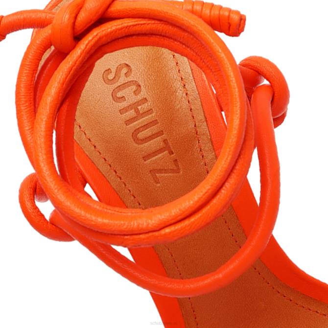 bei Schutz Sandale „Nicky Block“ aus Nappaleder Flammenorange D60T202