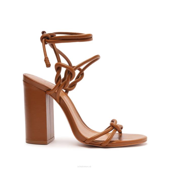 bei Schutz Sandale „Nicky Block“ aus Nappaleder neues Holz D60T57