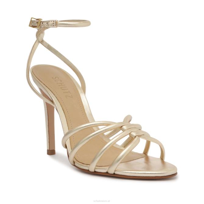bei Schutz Sandale Rachel aus Metallic-Leder Gold D60T229