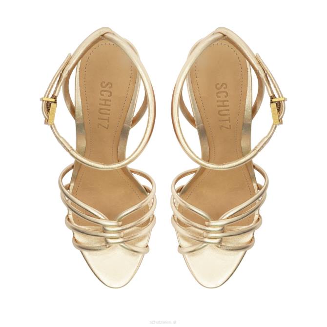bei Schutz Sandale Rachel aus Metallic-Leder Gold D60T229