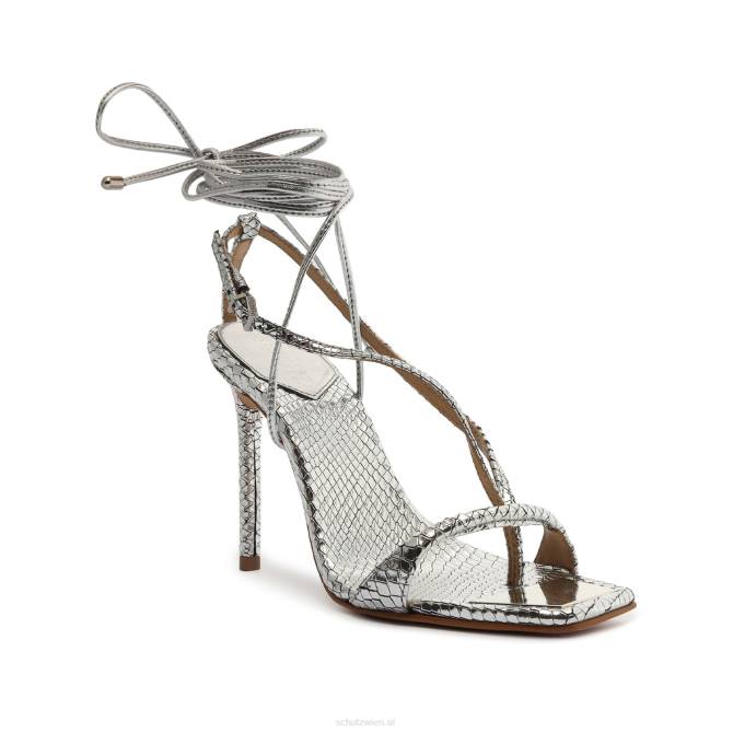 bei Schutz Sandale „Vikki“ aus Metallic-Leder Silber D60T389