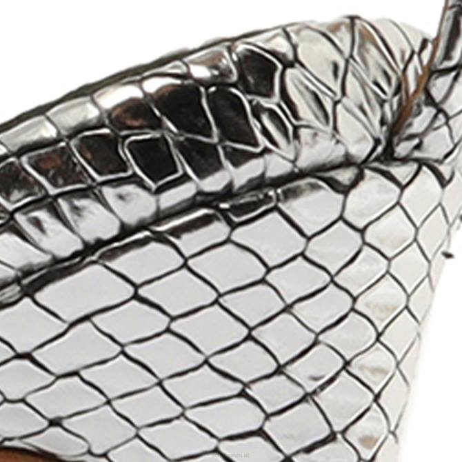 bei Schutz Sandale „Vikki“ aus Metallic-Leder Silber D60T389