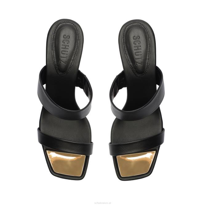 bei Schutz Sandale aus Aruana-Leder Schwarz D60T327