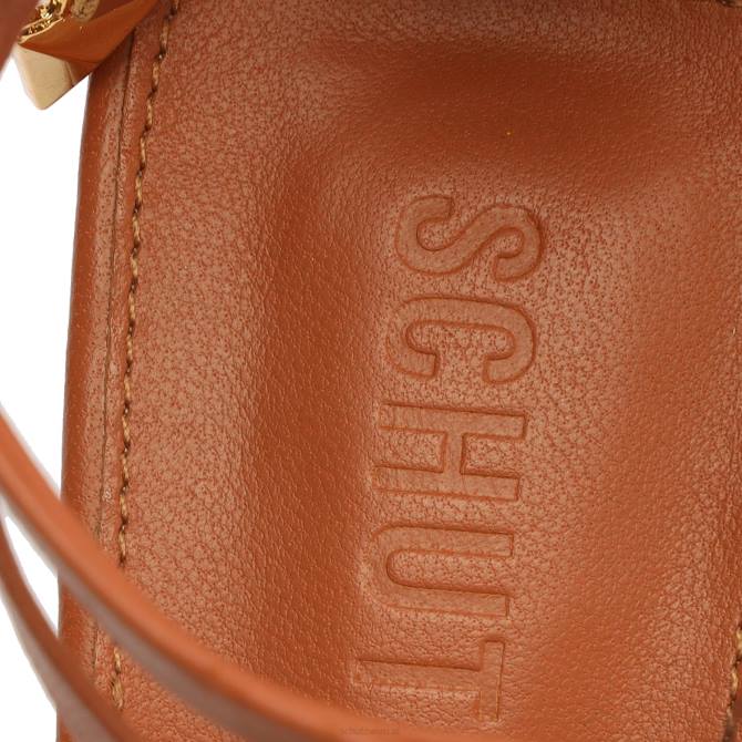 bei Schutz Sandale aus Blatt-Nappaleder Karamell D60T139