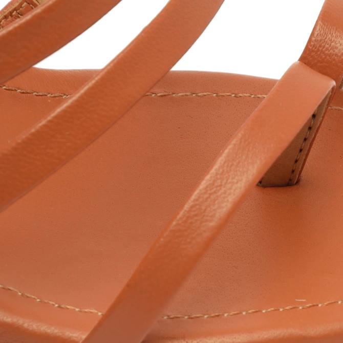 bei Schutz Sandale aus Blatt-Nappaleder Karamell D60T139