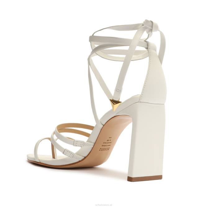 bei Schutz Sandale aus Blatt-Nappaleder Weiss D60T110