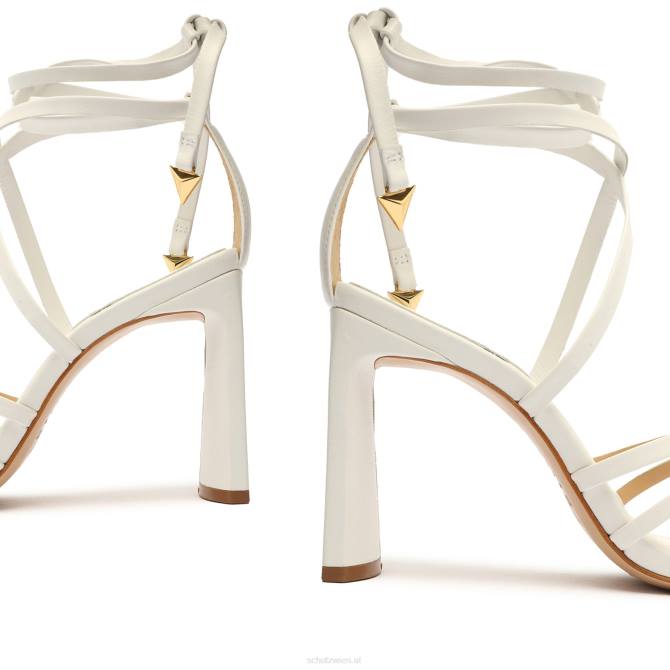 bei Schutz Sandale aus Blatt-Nappaleder Weiss D60T110