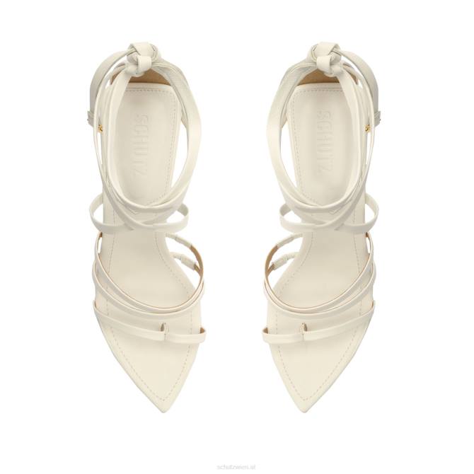 bei Schutz Sandale aus Blatt-Nappaleder Weiss D60T110