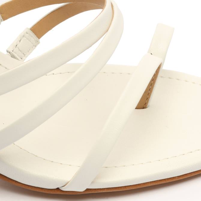 bei Schutz Sandale aus Blatt-Nappaleder Weiss D60T110