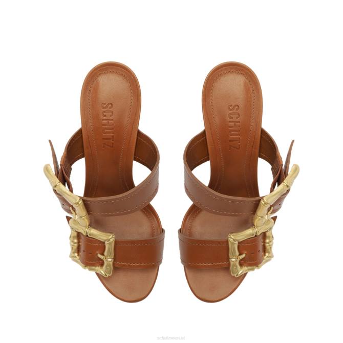 bei Schutz Sandale aus Enola-Leder neues Holz D60T51