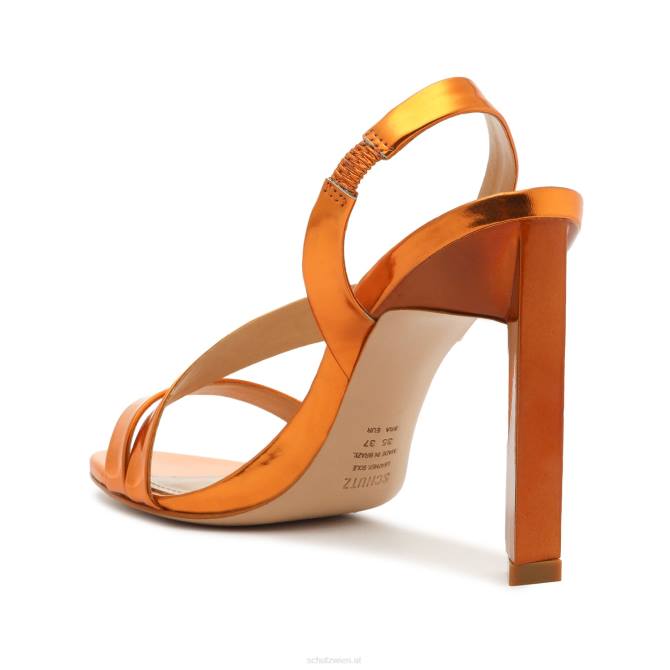 bei Schutz Sandale aus Kelly-Specchio-Leder orange D60T117