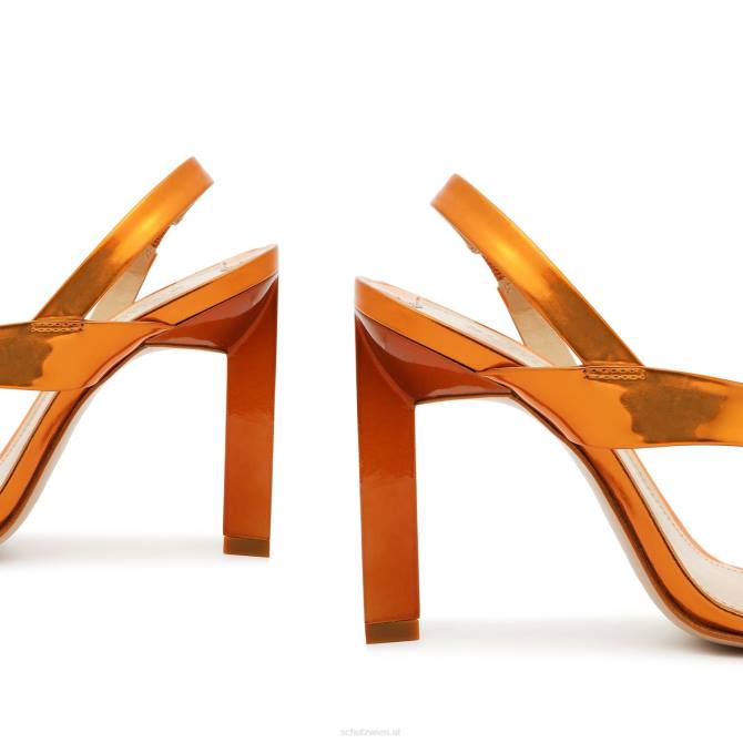 bei Schutz Sandale aus Kelly-Specchio-Leder orange D60T117