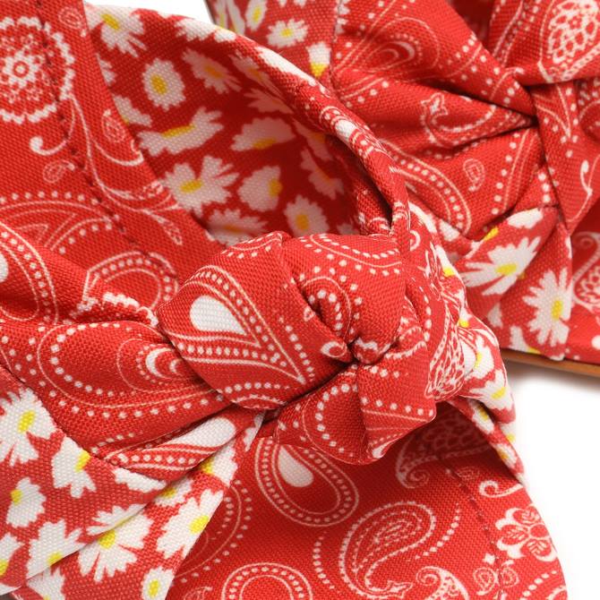 bei Schutz Sandale aus Lenie-Stoff Koralle D60T363