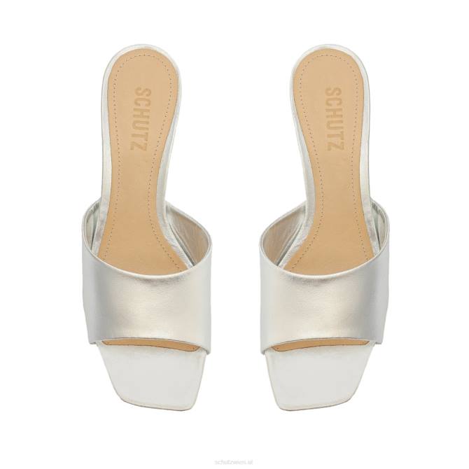 bei Schutz Sandale aus Metallic-Leder von Dethalia Silber D60T271