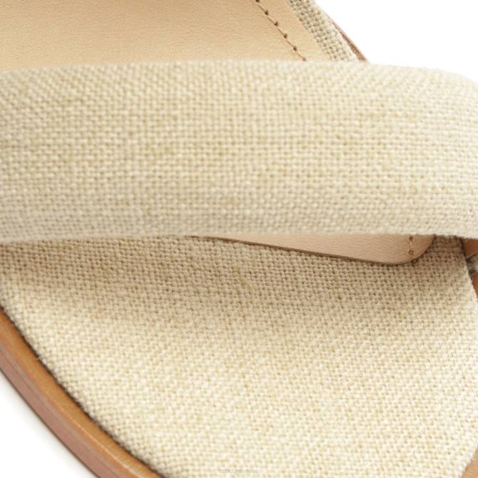 bei Schutz Sandale aus Mully-Stoff Cru Elfenbein D60T17