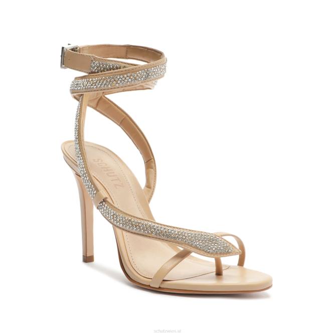bei Schutz Sandale aus Nappaleder von Courtney Crystal Gold D60T339