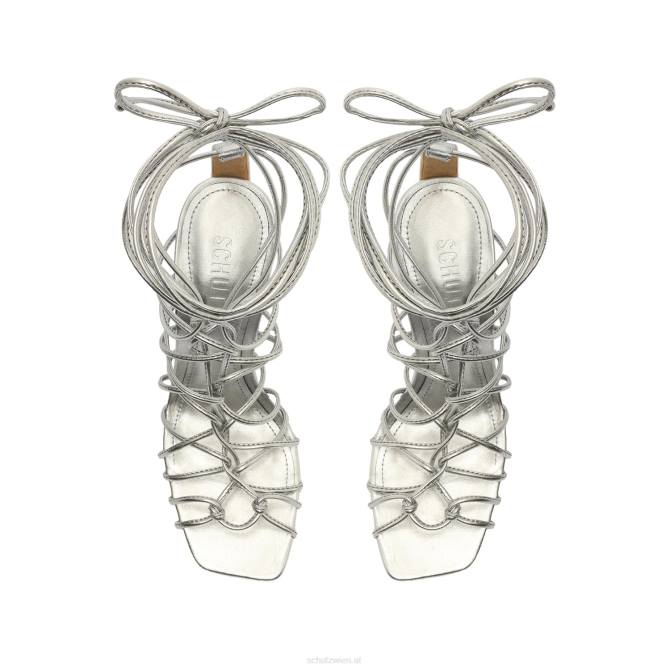 bei Schutz Sandale aus Nappaleder von Heyde Silber D60T385