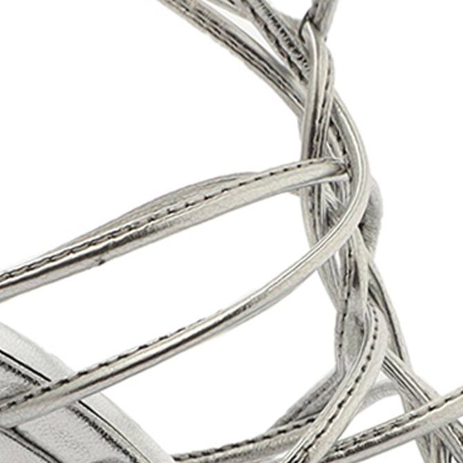 bei Schutz Sandale aus Nappaleder von Heyde Silber D60T385