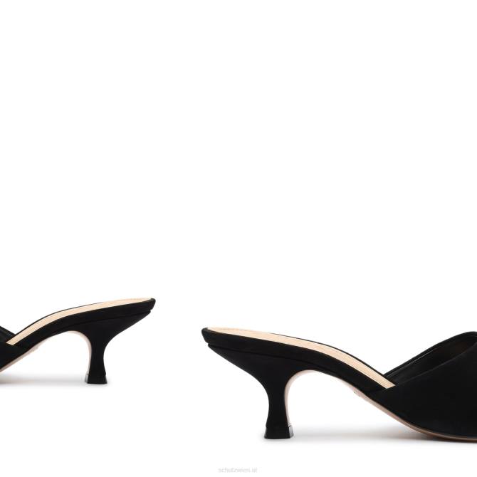 bei Schutz Sandale aus Nubukleder von Dethalia Schwarz D60T319