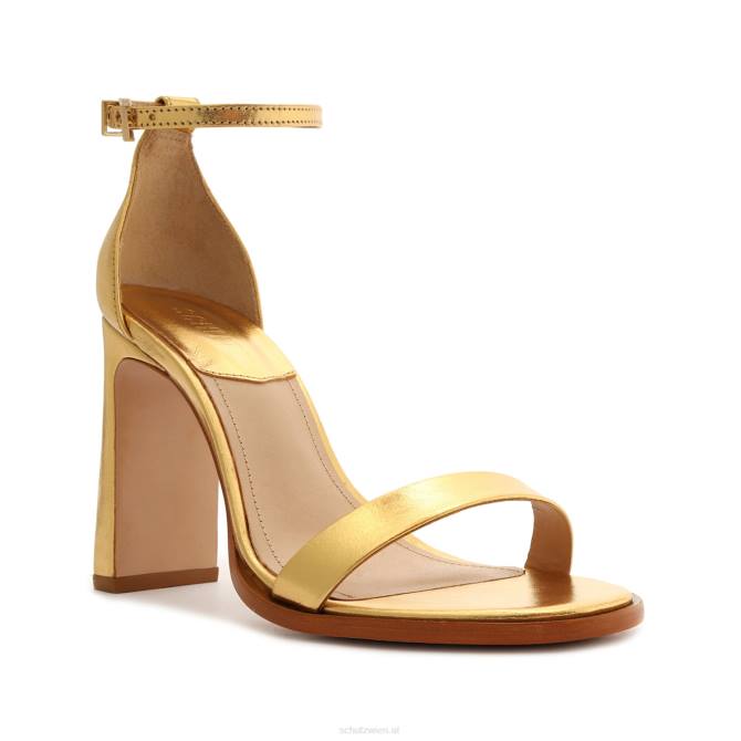 bei Schutz Suzy Lee Metallic-Ledersandale Gold D60T119
