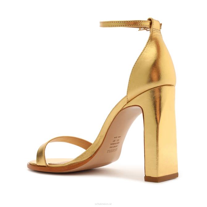 bei Schutz Suzy Lee Metallic-Ledersandale Gold D60T119