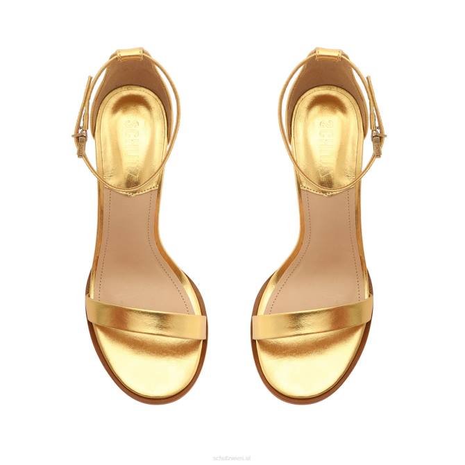 bei Schutz Suzy Lee Metallic-Ledersandale Gold D60T119