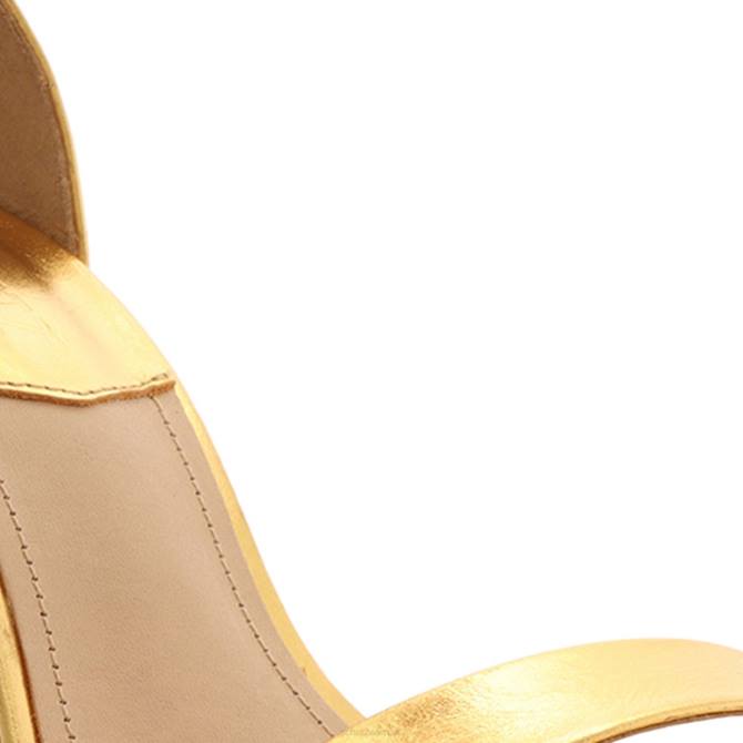 bei Schutz Suzy Lee Metallic-Ledersandale Gold D60T119