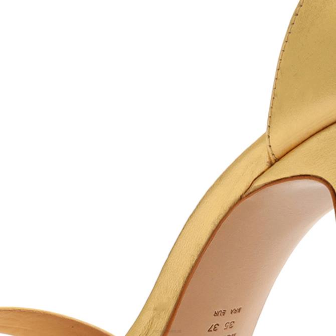 bei Schutz Suzy Lee Metallic-Ledersandale Gold D60T119