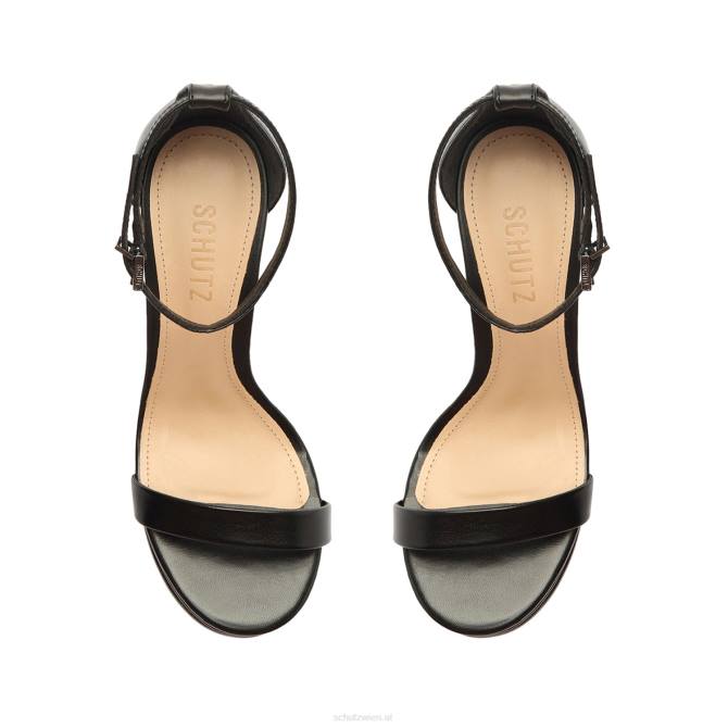 bei Schutz Suzy Lee Plateausandale aus Nappaleder Schwarz D60T146